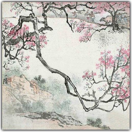 名作赏析  【宋】秦观 树绕村庄,水满陂塘. 倚东风,豪兴徜徉.